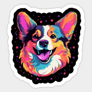 Corgi Smiling Sticker